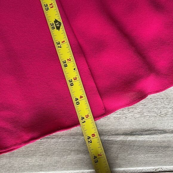 Balenciaga Silk Vintage Hot Pink Maxi Dress with Short Sleeves and Pockets 38 - Picture 10 of 12